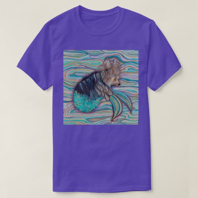 Camiseta Mermaid yorkie (Diseño del anverso)