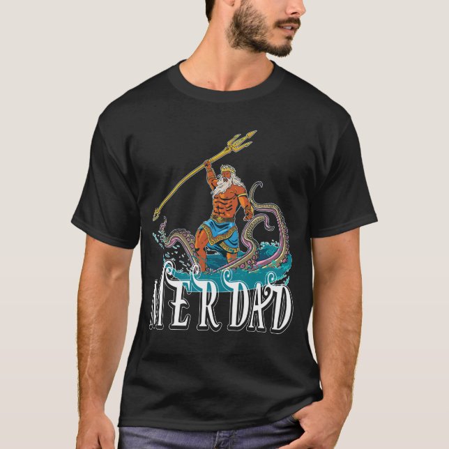 Camiseta Merman Merdad Mermaid Dad (Anverso)