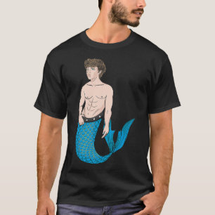 Camiseta Merman Mermen Merboy Majestic Boy Mermaid Swimmer 