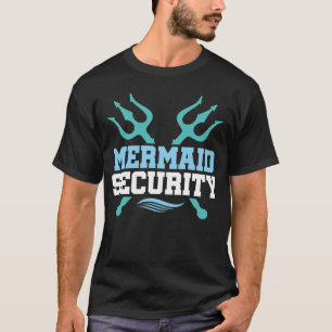 Camiseta Merman Security Merman Mens Boys Swimming Merdad