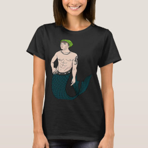 Camiseta Merman Tattooed Majestic Mermen Boy Mermaid Swimme
