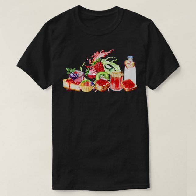 Camiseta Mermelada y frutas (Diseño del anverso)