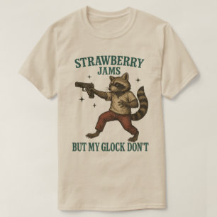 Camiseta Mermeladas de fresa pero mi Glock no mapache Diver