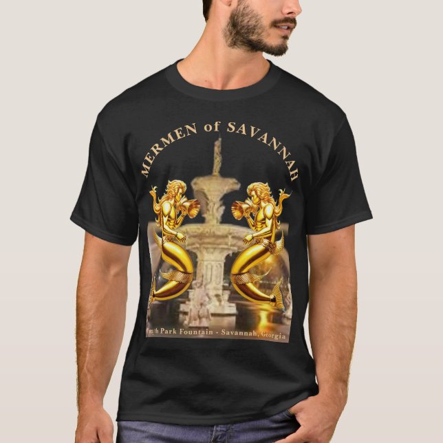 Camiseta Mermen de Savannah, Georgia. Fuente Forsyth Park (Anverso)