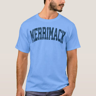 Camiseta Merrimack New Hampshire NH Deportes Atléticos Vint