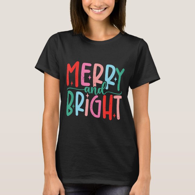 Camiseta Merry &amp; Bright Moody &amp; Uptight Matching Co (Anverso)