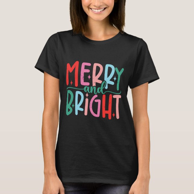 Camiseta Merry &amp; Bright Moody &amp; Uptight Matching Co (Anverso)
