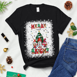 Camiseta Merry And Brigh , Chirstmas tee, Gif For Smax
