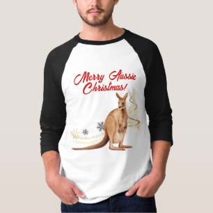 Camiseta Merry Aussie Navidades Kangaroo