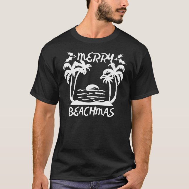 Camiseta Merry Beachmas Navidades En Julio (Anverso)