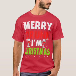 Camiseta Merry Borracho Im Navidades Funny Naughinking Bebi
