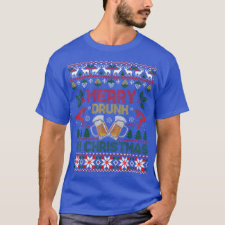 Camiseta Merry Borracho Navidades Im Graciosamente Bebe Feo