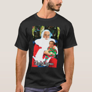 Camiseta Merry Cagemas Santa Knee Nicolas Navidades en jaul