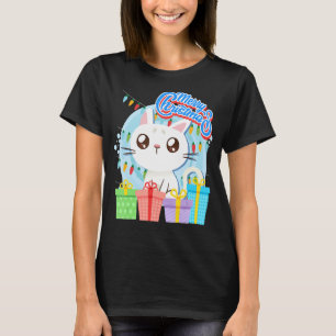 Camiseta Merry Catmas gatos niños