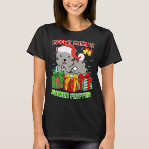 Camiseta Merry Catmas Madre Dueño del gato Fluffer 1