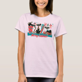 Camiseta Merry Catmas Navidades T Shirt