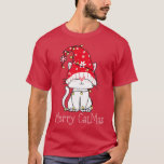 Camiseta Merry Catmas Xmas Gift Funny Cute Gnomes Cat Chris<br><div class="desc">Merry Catmas Xmas Gift Funny Cute Gnomes Cat Christmas Tree .</div>