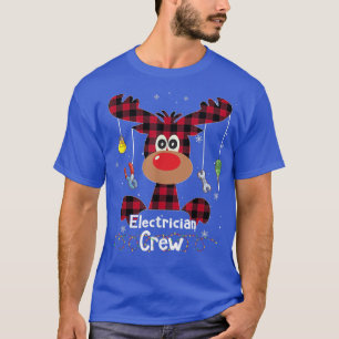 Camiseta Merry Chris, tripulante de electricidad de reno de