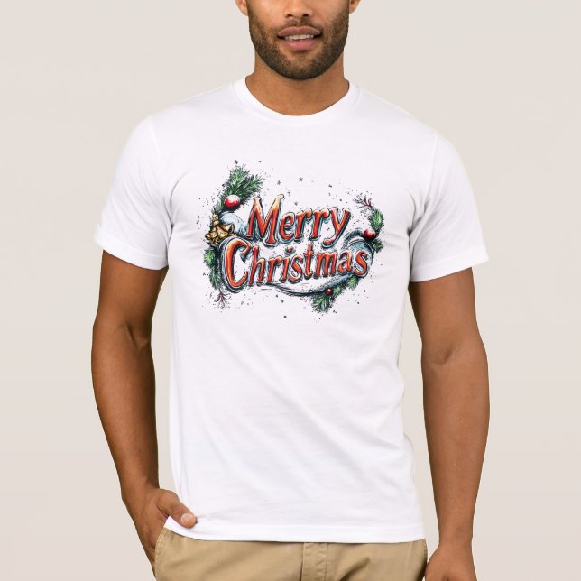 Camiseta merry chrismes Noel  (Anverso)