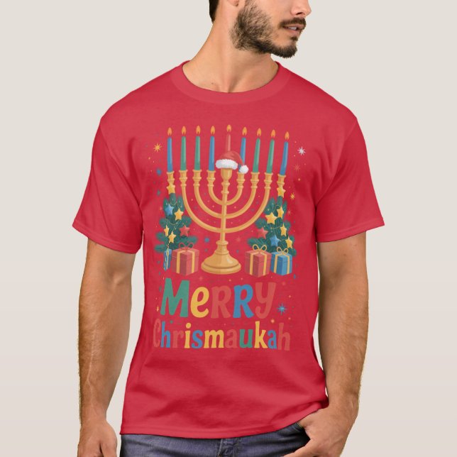 Camiseta Merry Chrismukkah 2025 Happy Hanukkah Christmas gi (Anverso)