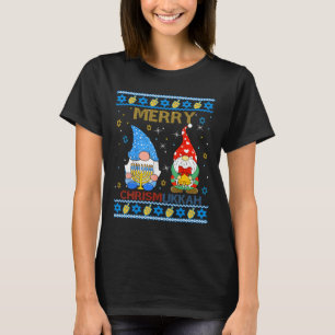 Camiseta Merry Chrismukkah Funny Gnomes Navidades Y Hanuk