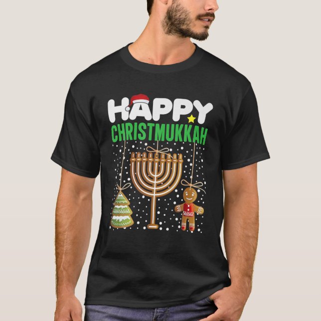 Camiseta Merry Chrismukkah Funny Jewish Xmas Navidades (Anverso)