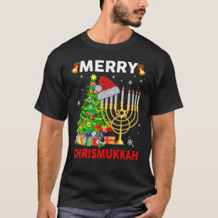 Camiseta Merry Chrismukkah Hanukkah Jewish Chanukah Hebrew