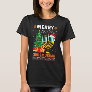Camiseta Merry Chrismukkah Hanukkah Jewish Chanukah Hebrew