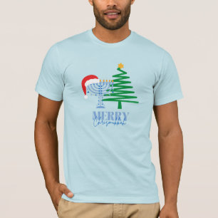 Camiseta Merry Chrismukkah Light Blue T-Shirt