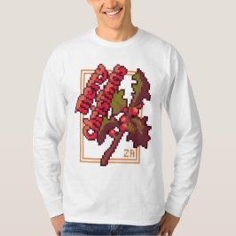 Camiseta Merry Chrisrmas Holidays Pixel Art T-Shirt