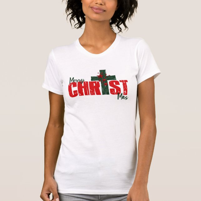 Camiseta Merry CHRIST MAS Christmas t-shirt (Anverso)