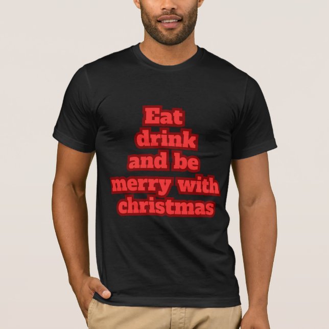 Camiseta Merry christmas  (Anverso)