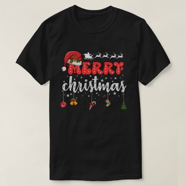 Camiseta  merry Christmas  (Diseño del anverso)