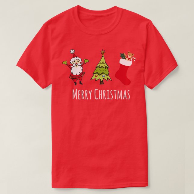 Camiseta Merry Christmas 3  (Diseño del anverso)