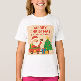 Camiseta Merry Christmas and Happy New Year - Santa