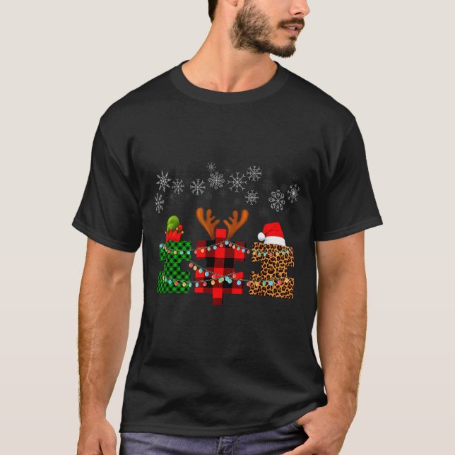 Camiseta Merry Christmas And Snowflakes Autism Merry Christ (Anverso)