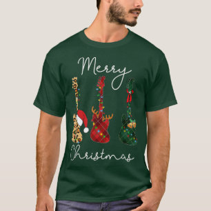 Camiseta Merry Christmas Bass Guitar Png