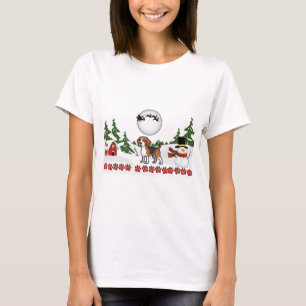 Camiseta Merry Christmas Beagle Paws