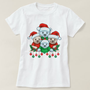 Camiseta Merry Christmas Bear Squad