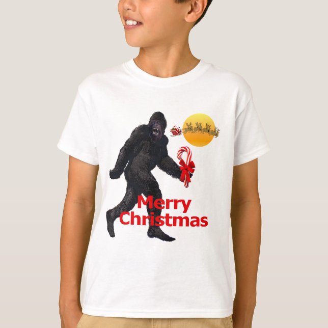 Camiseta Merry Christmas Bigfoot (Anverso)