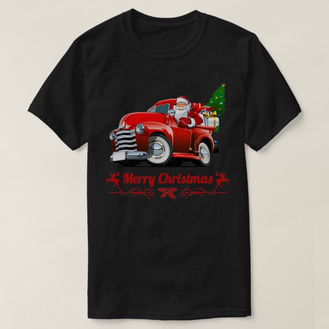 Camiseta Merry Christmas Buffalo Truck 1 (Diseño del anverso)