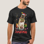 Camiseta Merry Christmas Bullmastiff Santa Hat Tree Luces<br><div class="desc">Feliz Navidad Bullmastiff Santa Hat Tree Encendido Pj Xmas</div>