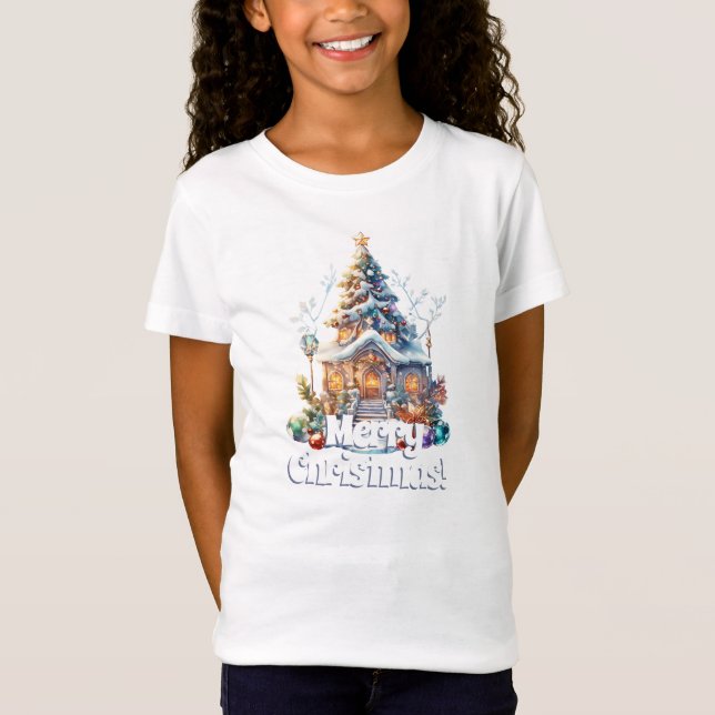 Camiseta Merry Christmas Candy House (Anverso)