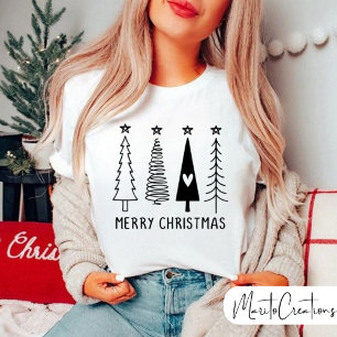 Camiseta Merry Christmas,Christmas Tree, Funny Gift.
