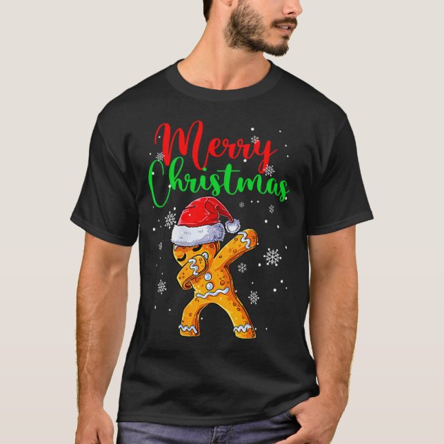 Camiseta Merry Christmas Dab Gingerbread Xmas Christmas Coo (Anverso)
