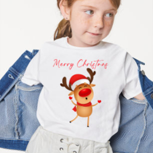 Camiseta Merry Christmas Deer Personalizado NAVIDADES