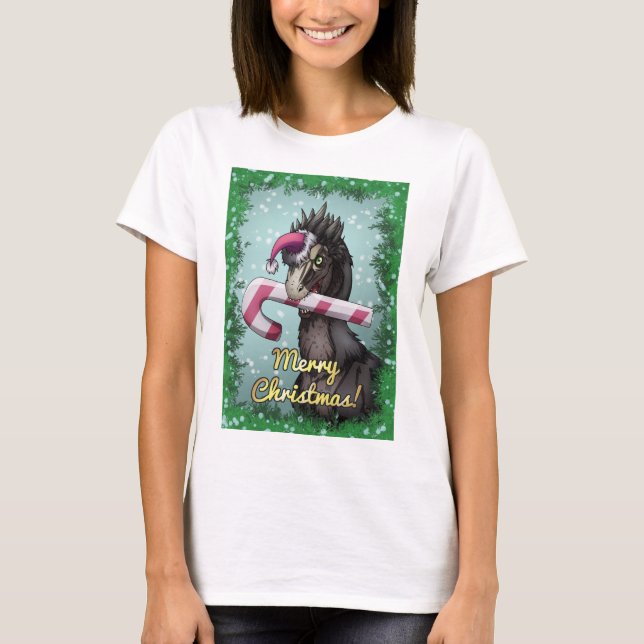 Camiseta Merry Christmas Dinosaur (Anverso)