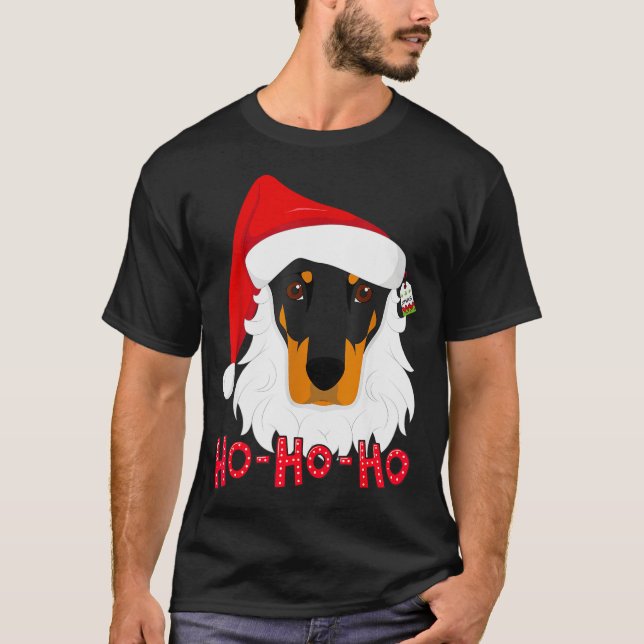 Camiseta Merry Christmas Doberman Dog Tshir Xmast  (Anverso)