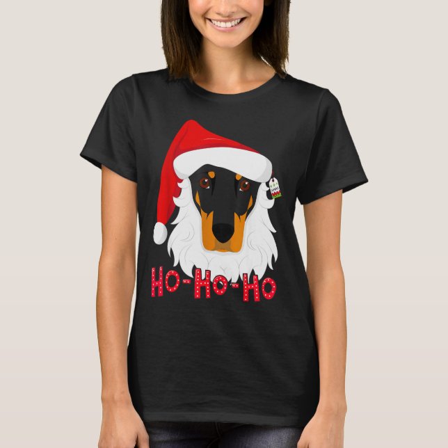 Camiseta Merry Christmas Doberman Dog Tshir Xmast  (Anverso)