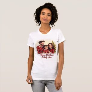 Camiseta Merry Christmas Family Vibes